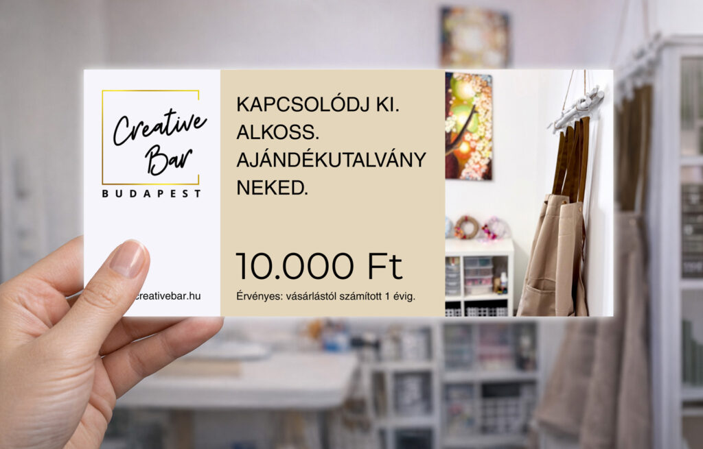 kreatív kézműves ajándékutalvány budapest