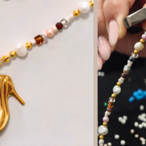 Gyöngy charm ékszer készítés kreatív workshop